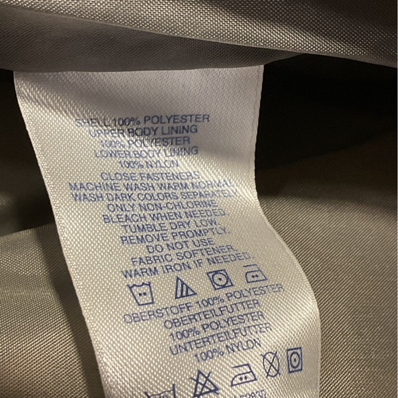 LANDS END LT BLUE GORE-TEX WEATHERPROOF RAIN JACKET WOMENS SIZE 14/16 - Picture 16 of 16